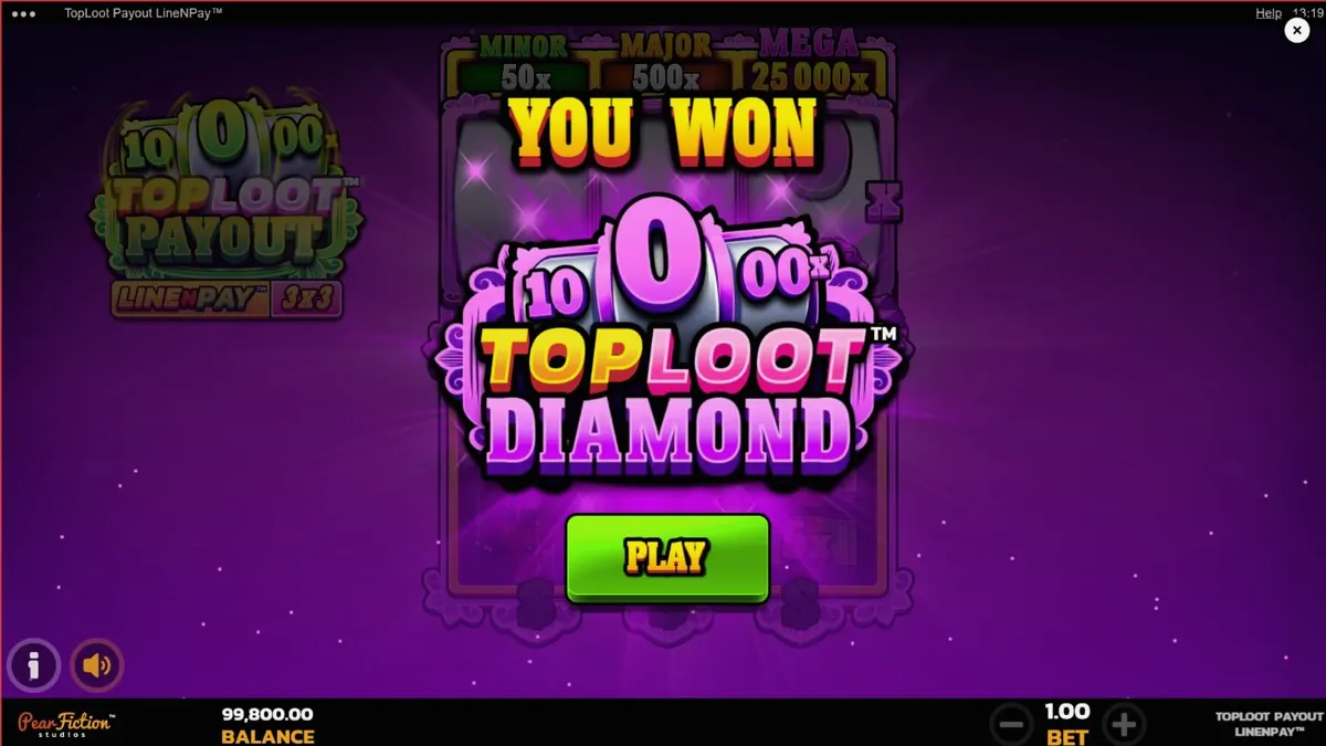 TopLoot Payout LineNPay slot reels na puno ng gintong kayamanan at mga hiyas.